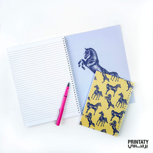 Notebook: Arabian Horses (sizes A4 and A5)