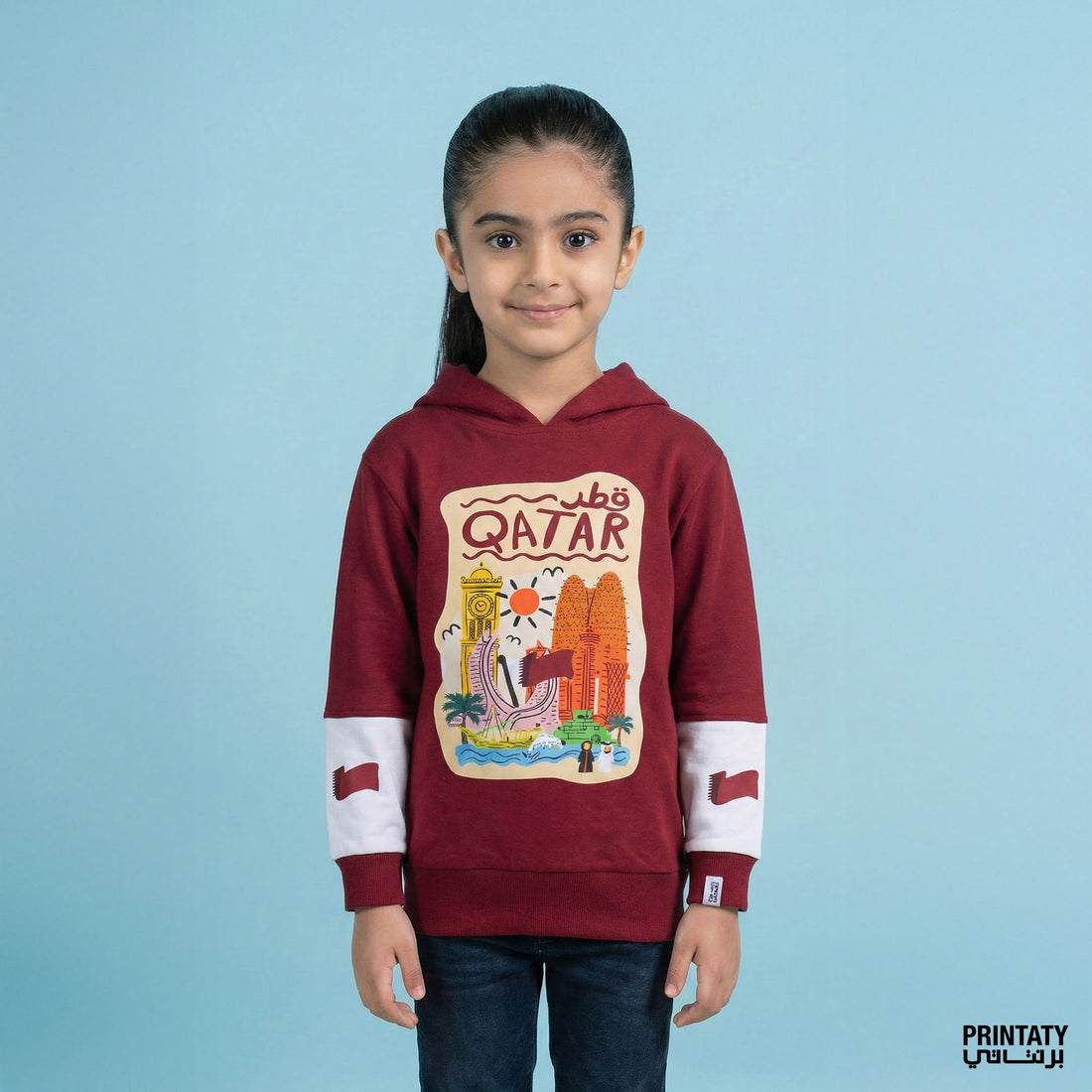 هودي شتوي للأطفال : رسومات طفولية