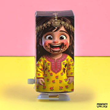 10 علب قرنقعوه تعمل بمفتاح التدوير (البنت)