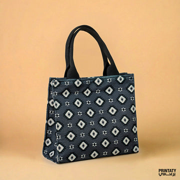 Small handbag: Sadu, black and white