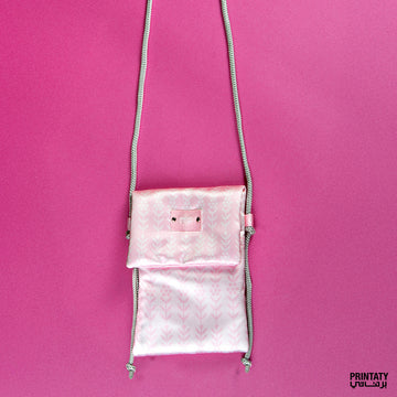 شنطة هاتف جوال :  دهن العود ( وردي)