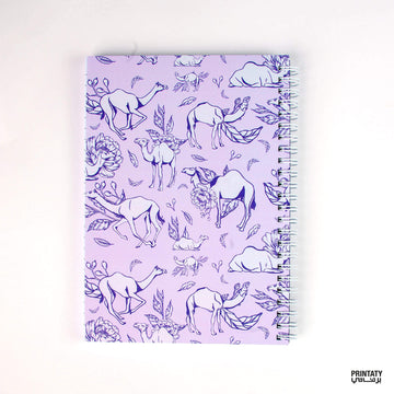 Notebook: Camel and roses (two sizes A4, A5)