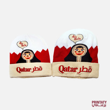 winter hat beanie : Hello Qatar girls (adults and children)