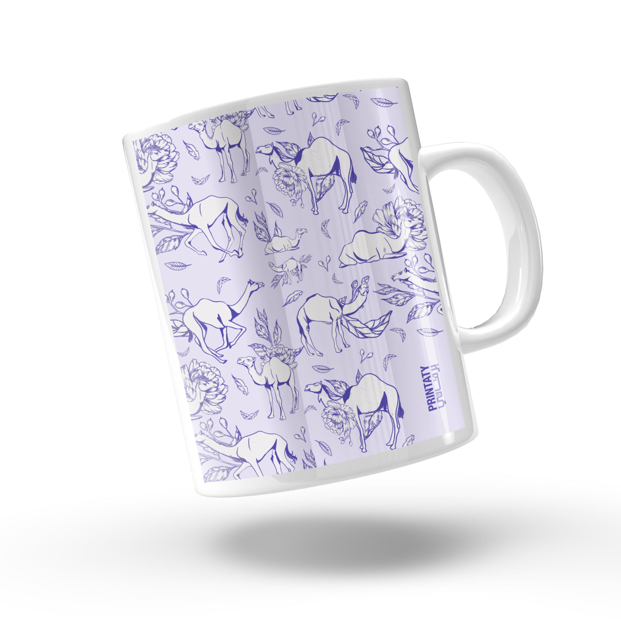 Mug : camel and roses