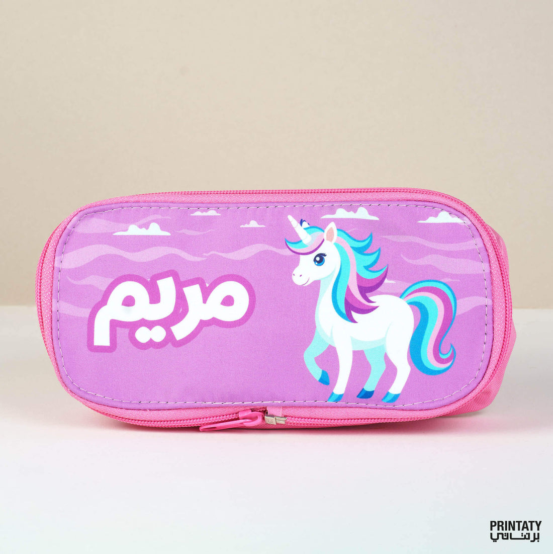 Pencil case: Various designs with name addition (4 colors and 20 designs)