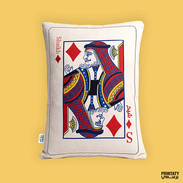 Pillow: Playing cards, sheikh