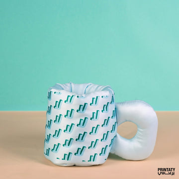 Puffy fabric mugs: NO (La in arabic)