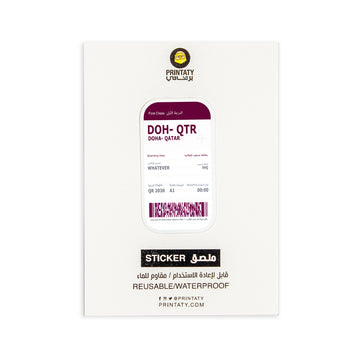 Sticker: Boarding Pass