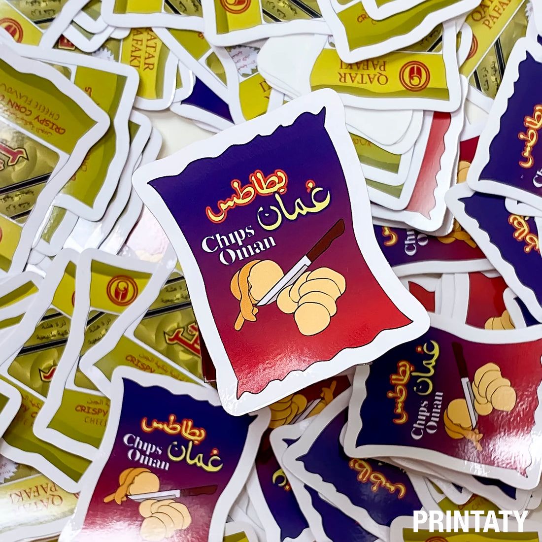 Sticker : Oman chips