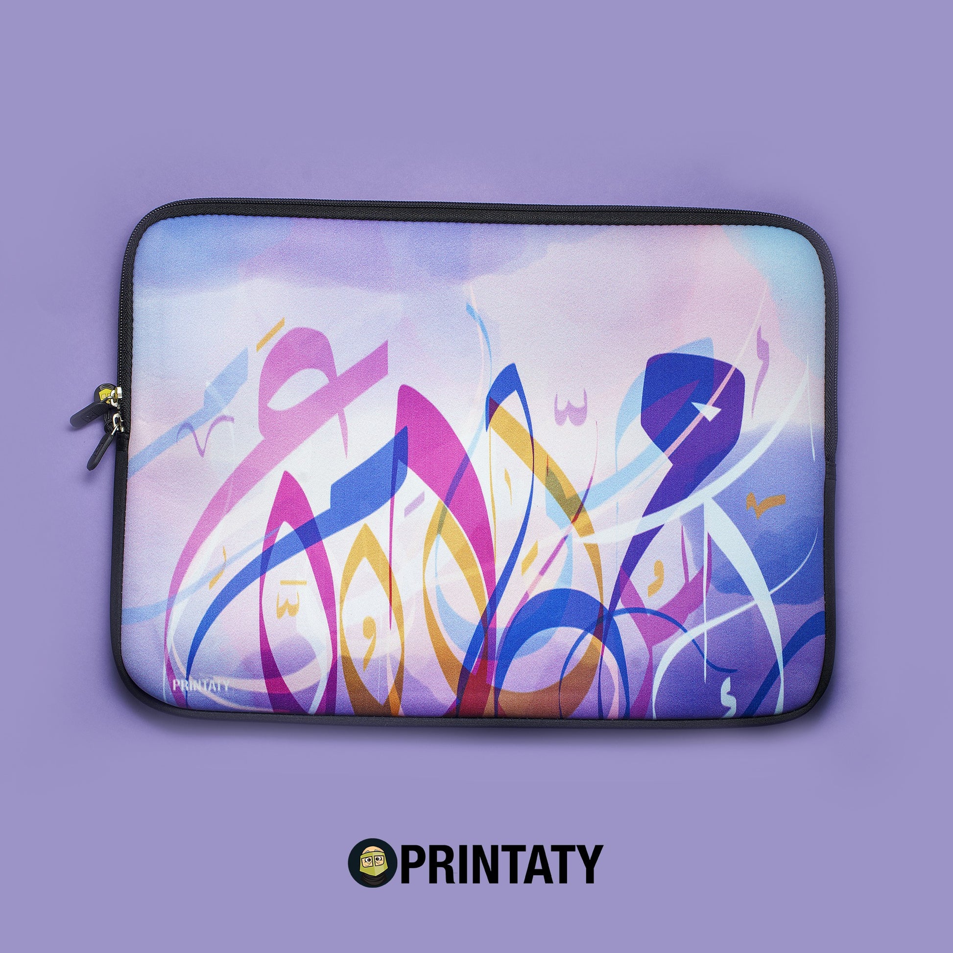 ملف لابتوب  : أحرف عربية بالألوان المائية - برنتاتي Printaty